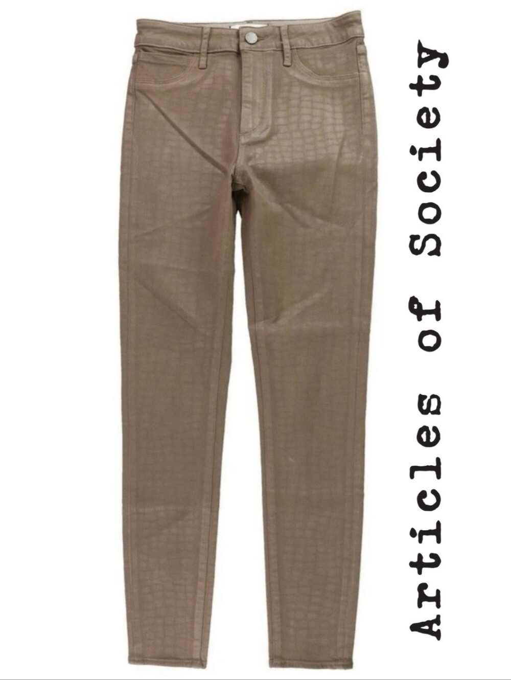 Articles Of Society Coated Textured Jeans